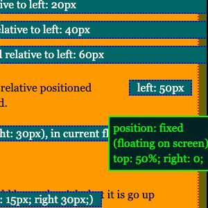 How to use CSS position in HTML?